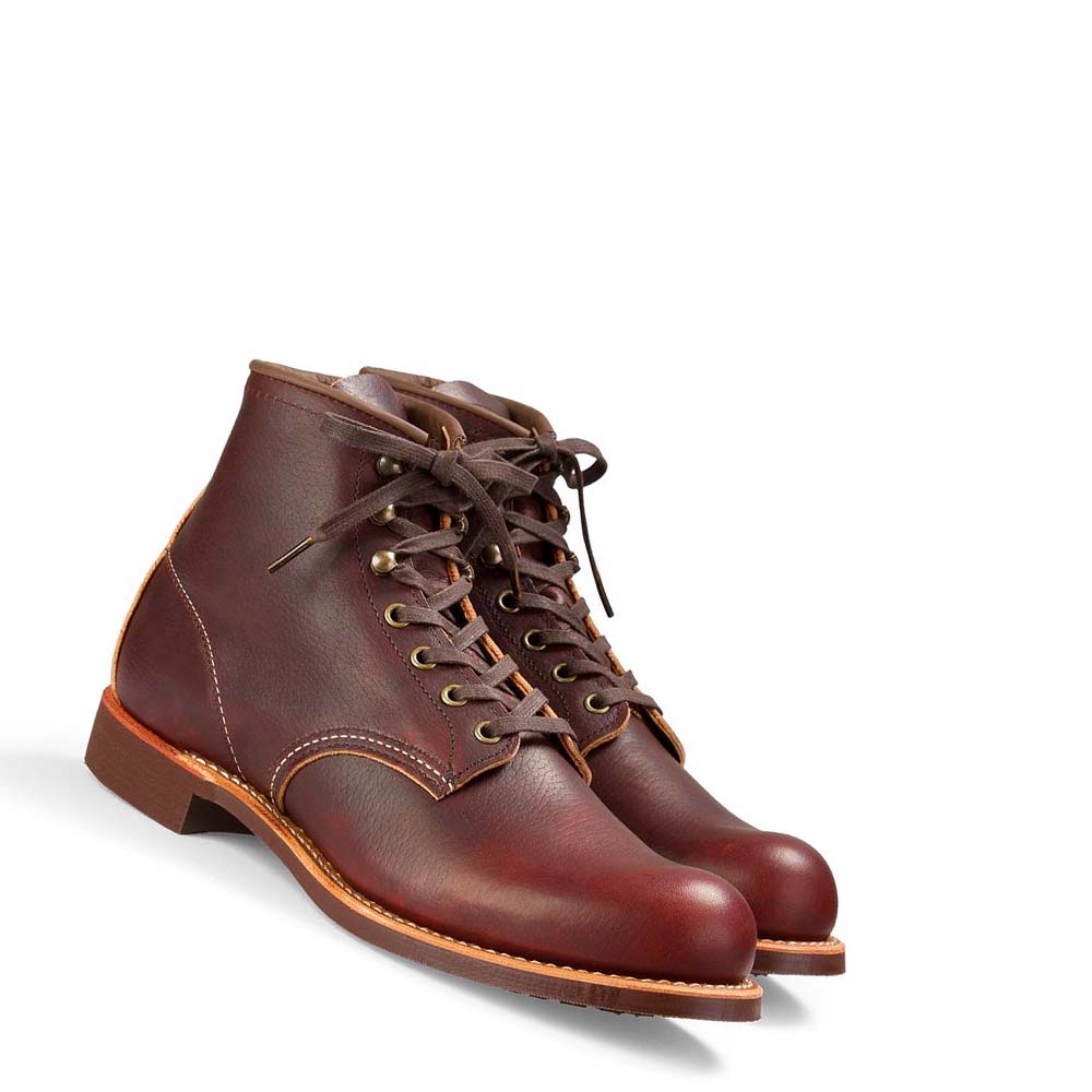 Red Wing Blacksmith Heritage 6-Inch in Oil-Slick Leather Men's Boots Burgundy | ZA 210AHK